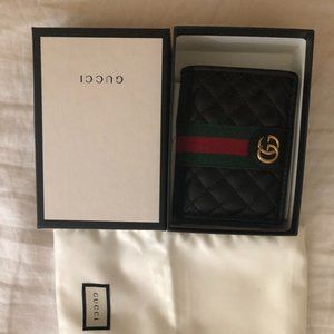 Gucci Leather card case with Double G